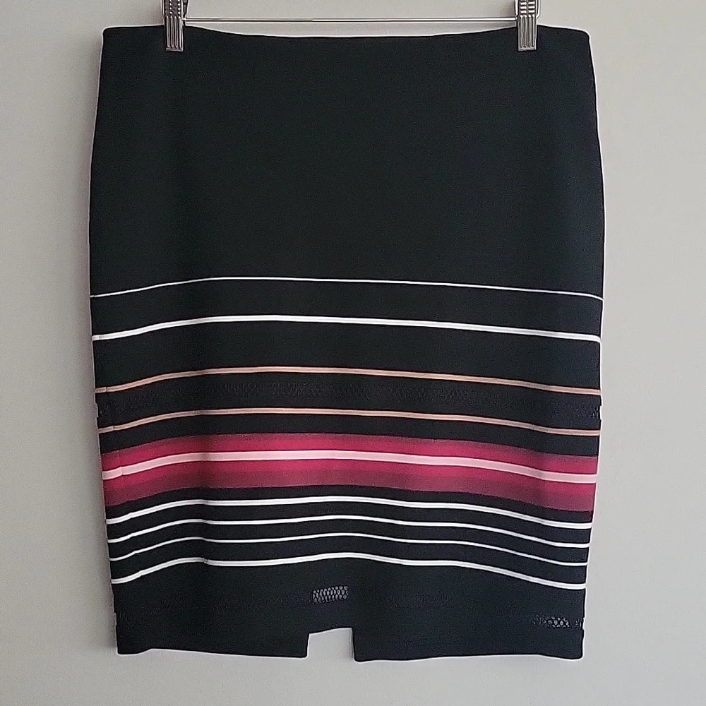 WHBM Striped Pencil Skirt Size 14P